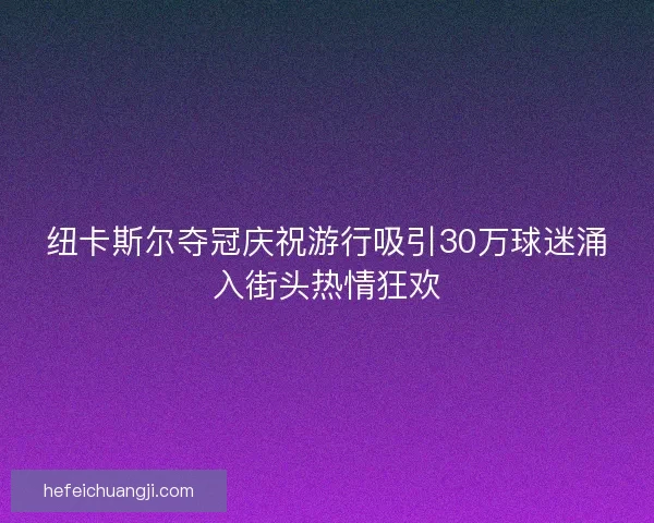 纽卡斯尔夺冠庆祝游行吸引30万球迷涌入街头热情狂欢